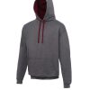 Charcoal/Burgundy