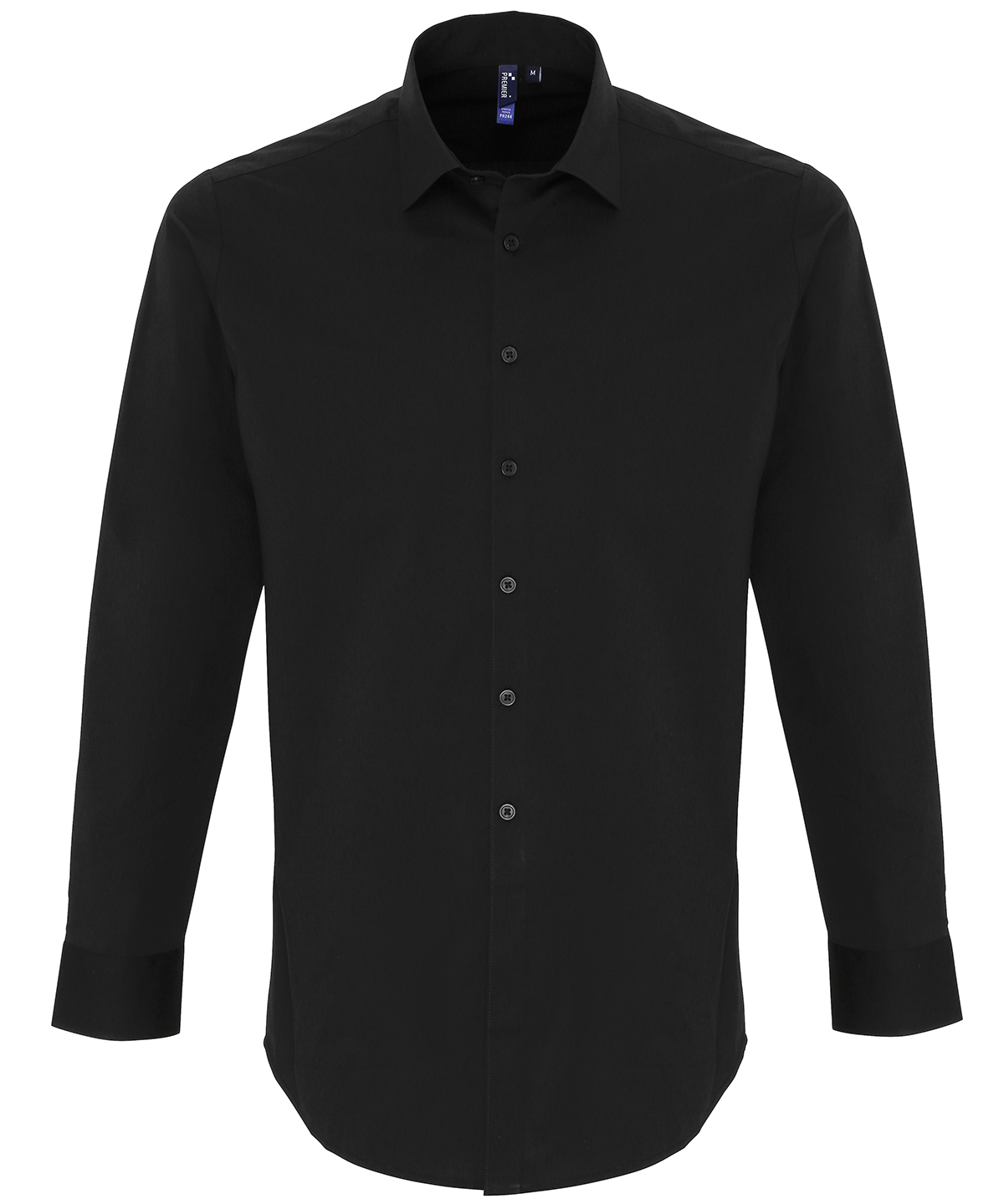 Premier Men's Stretch Fit Cotton Poplin Long Sleeve Dress Shirt - Image 3