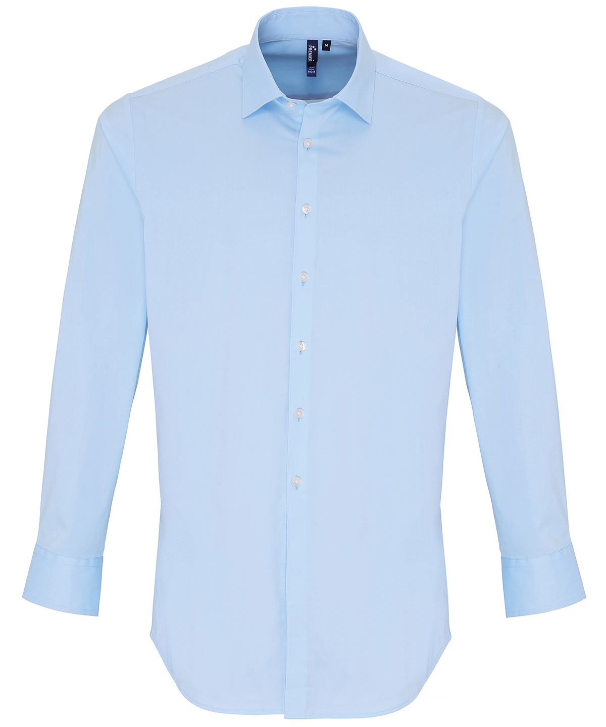Premier Men's Stretch Fit Cotton Poplin Long Sleeve Dress Shirt - Image 4