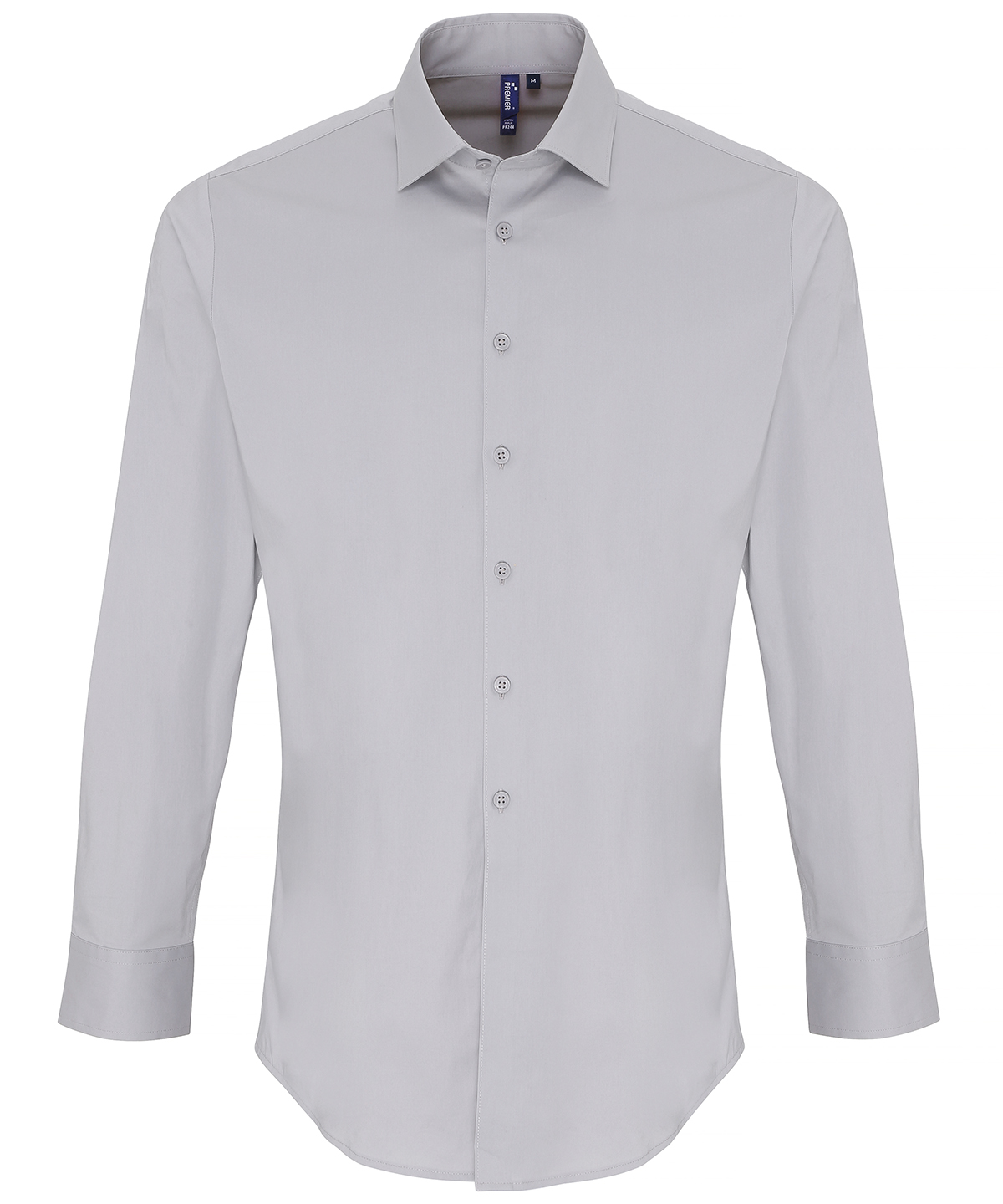 Premier Men's Stretch Fit Cotton Poplin Long Sleeve Dress Shirt - Image 5