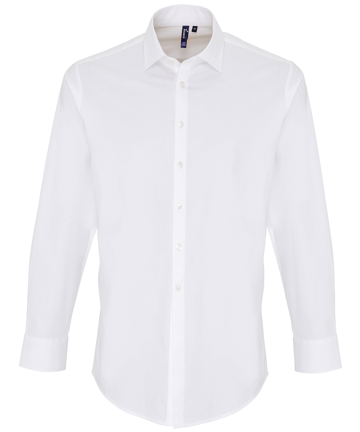 Premier Men's Stretch Fit Cotton Poplin Long Sleeve Dress Shirt - Image 6