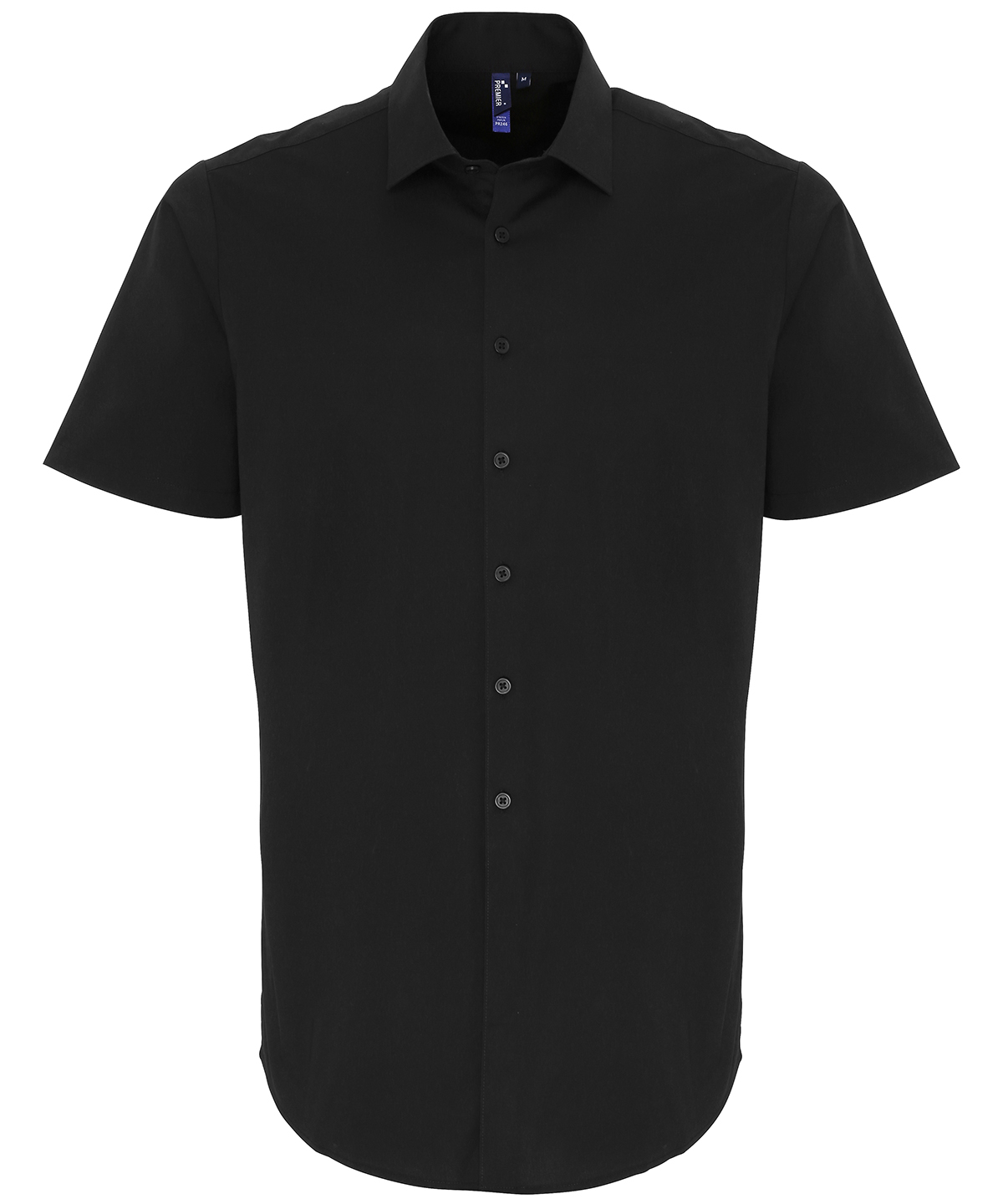 Stretch Fit Cotton Poplin Short Sleeve Shirt - Image 3