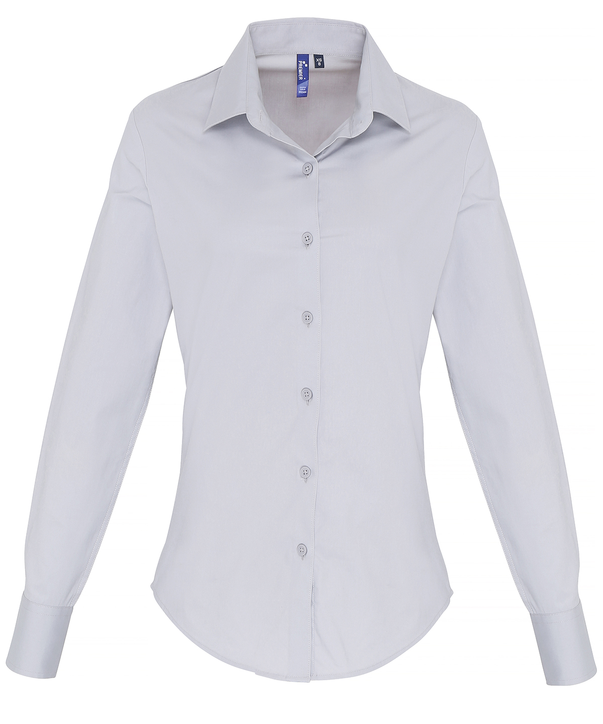 Women's Stretch Fit Cotton Poplin Long Sleeve Blouse - Image 5