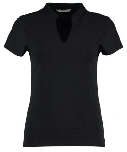 Women's Corporate Short-Sleeved Top V-Neck Mandarin Collar (Regular Fit)