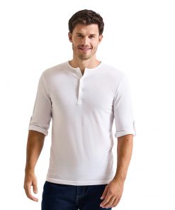 Alternative view of Premier Men's Long John Roll-Sleeve Tee