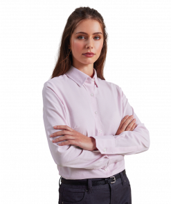 Alternative view of Women's Cotton-Rich Oxford Stripes Blouse