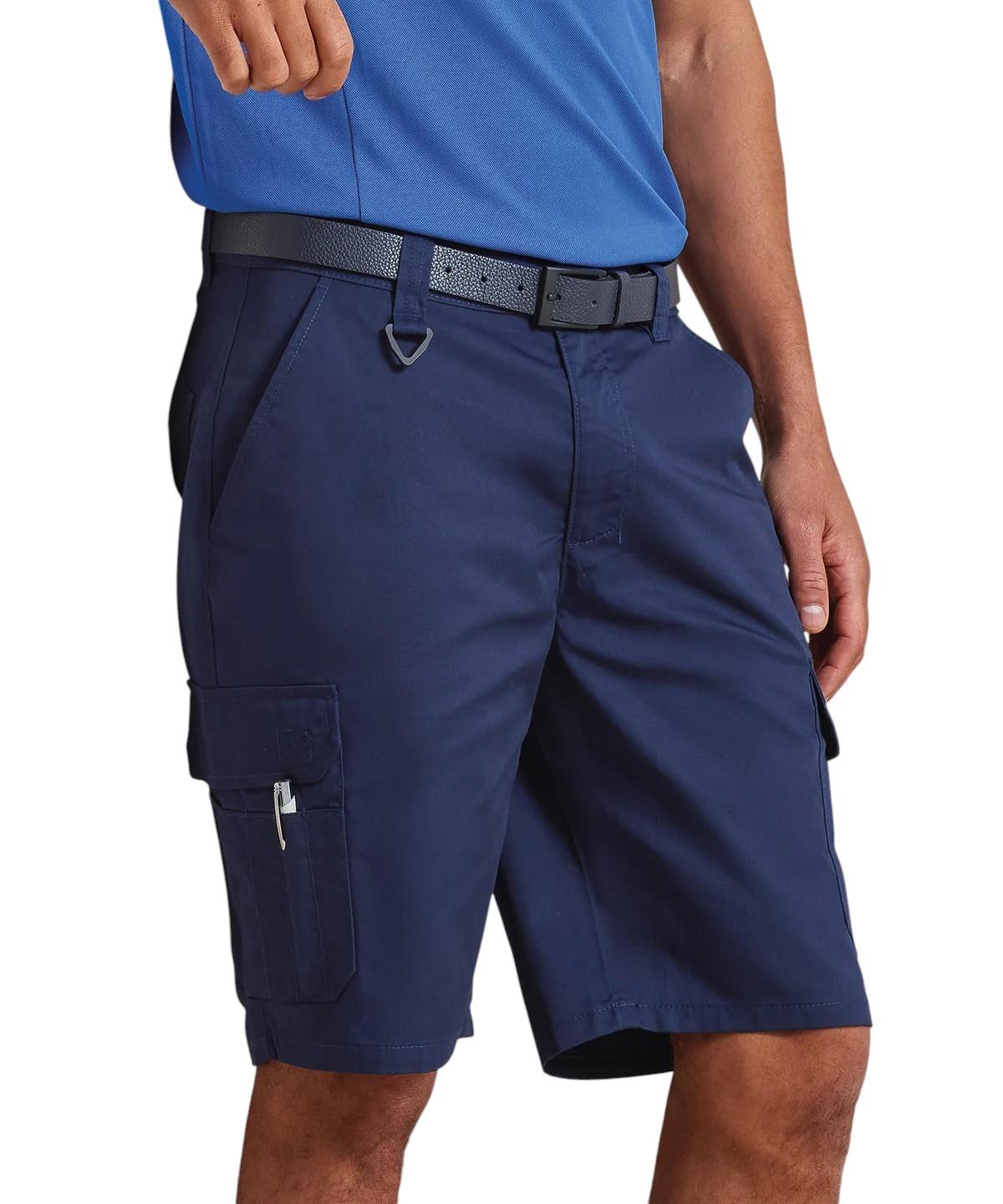 Premier Eco-Friendly Men's Durable Cargo Work Shorts - Image 2