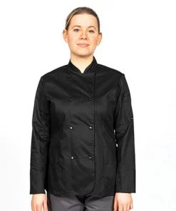 Alternative view of Dennys Ladies Long Sleeve Premium Chef's Jacket
