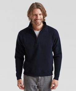 Premium 70/30 Zip-Neck Sweatshirt