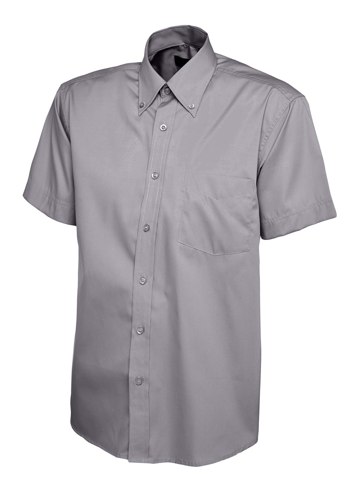 Mens Pinpoint Oxford Half Sleeve Shirt - Image 3