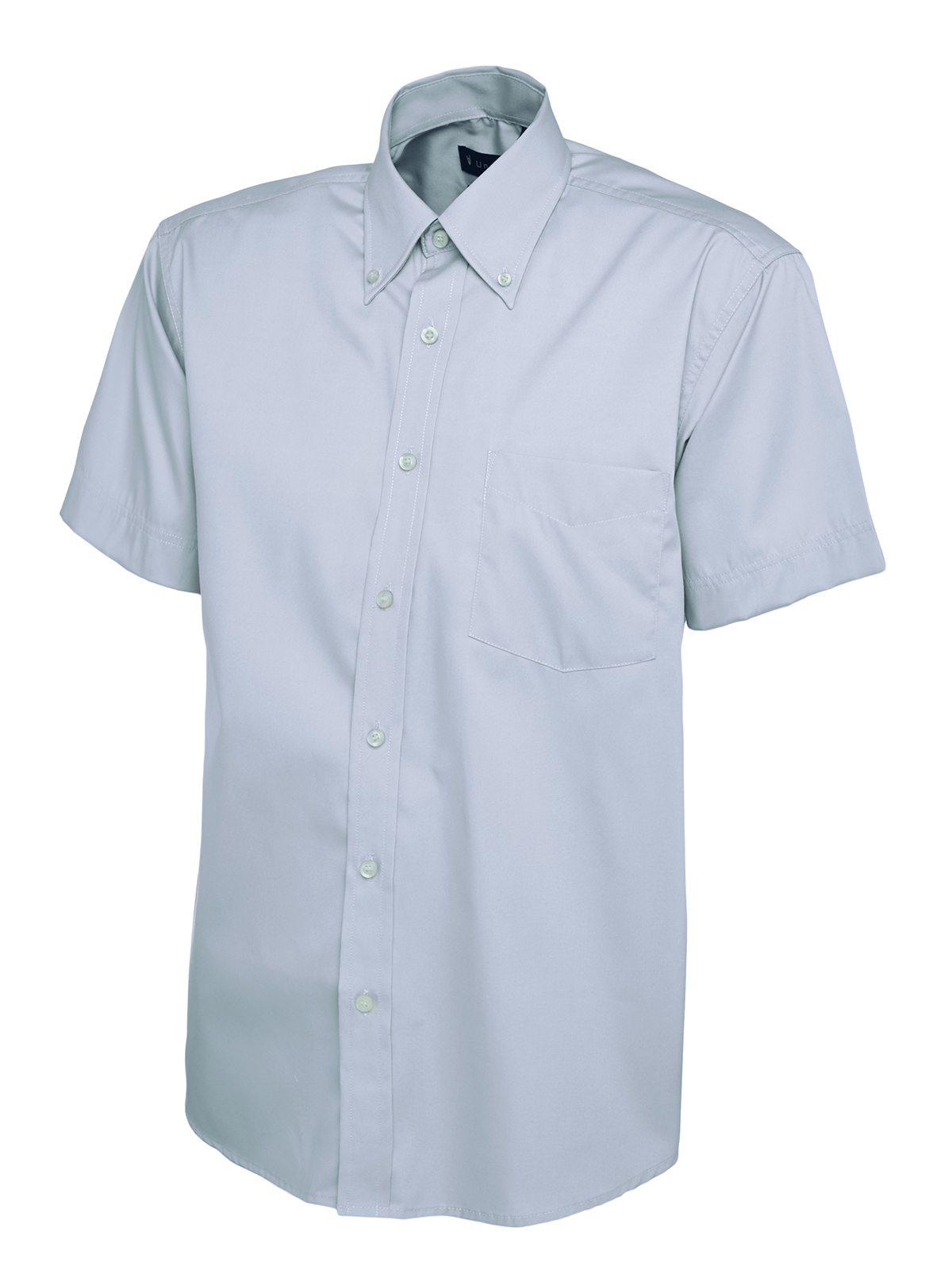 Mens Pinpoint Oxford Half Sleeve Shirt - Image 4