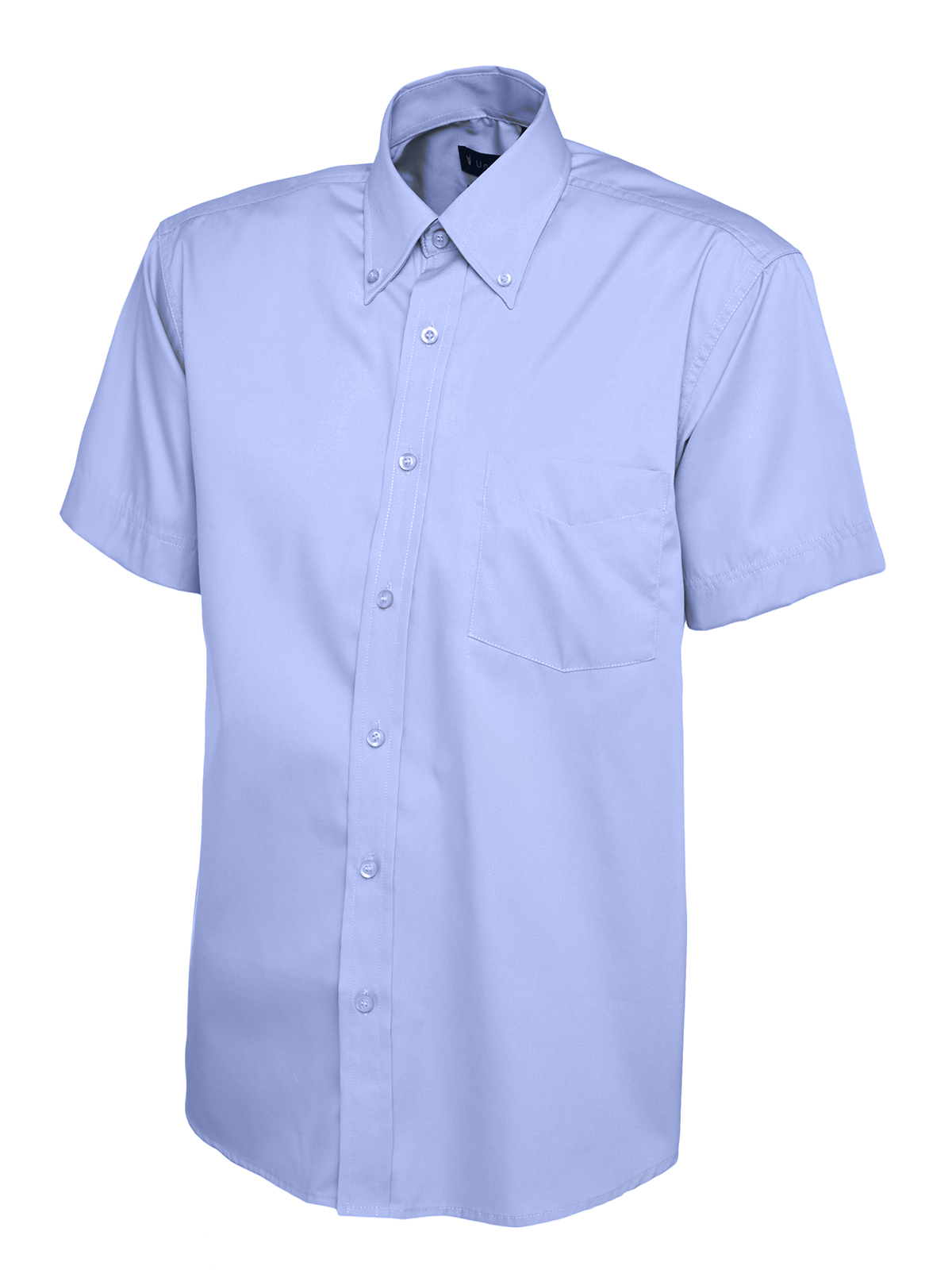 Mens Pinpoint Oxford Half Sleeve Shirt - Image 5