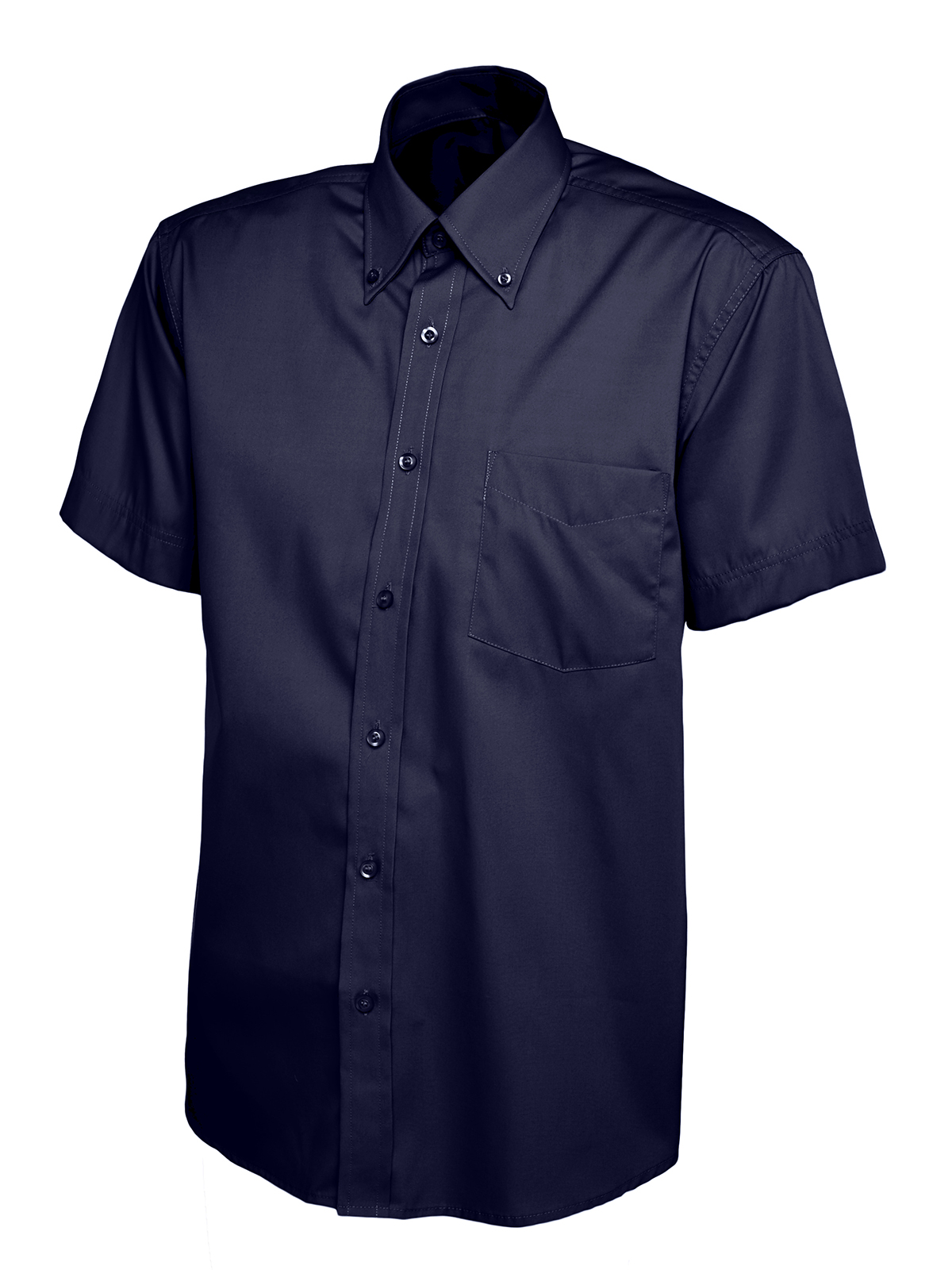 Mens Pinpoint Oxford Half Sleeve Shirt - Image 6