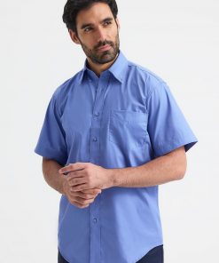 Mens Pinpoint Oxford Half Sleeve Shirt