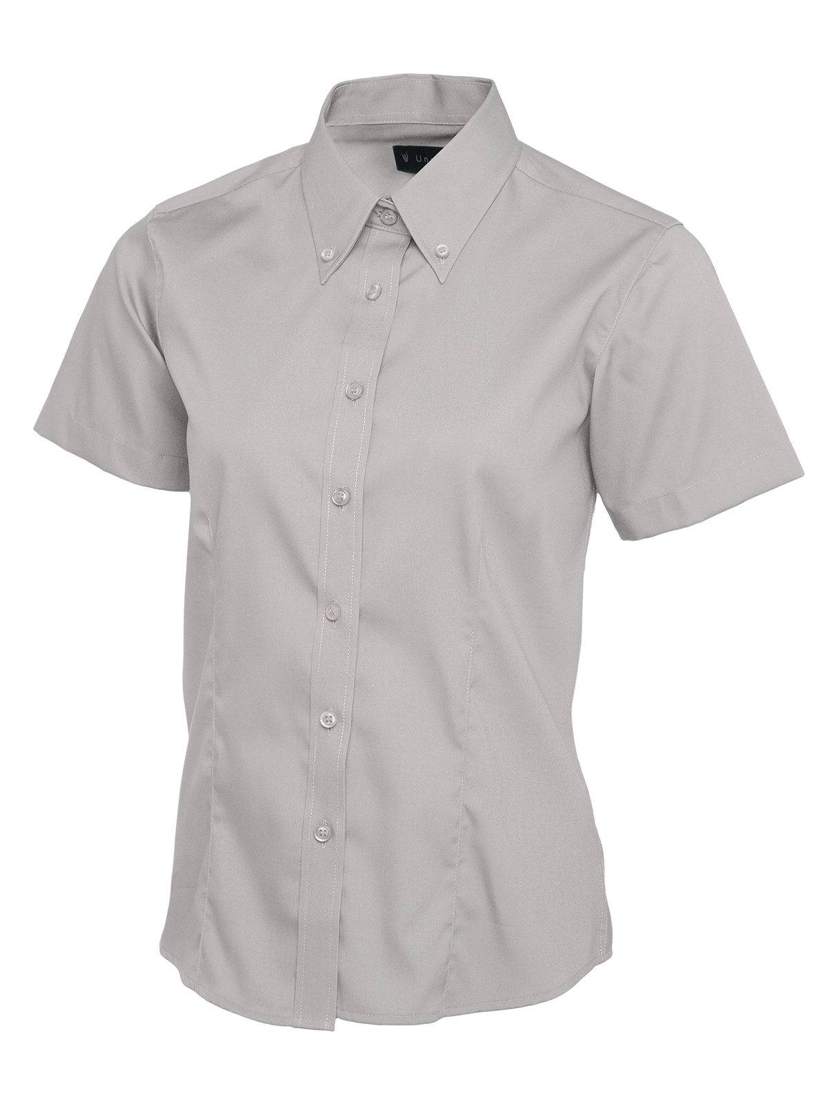 Ladies Pinpoint Oxford Half Sleeve Shirt - Image 7
