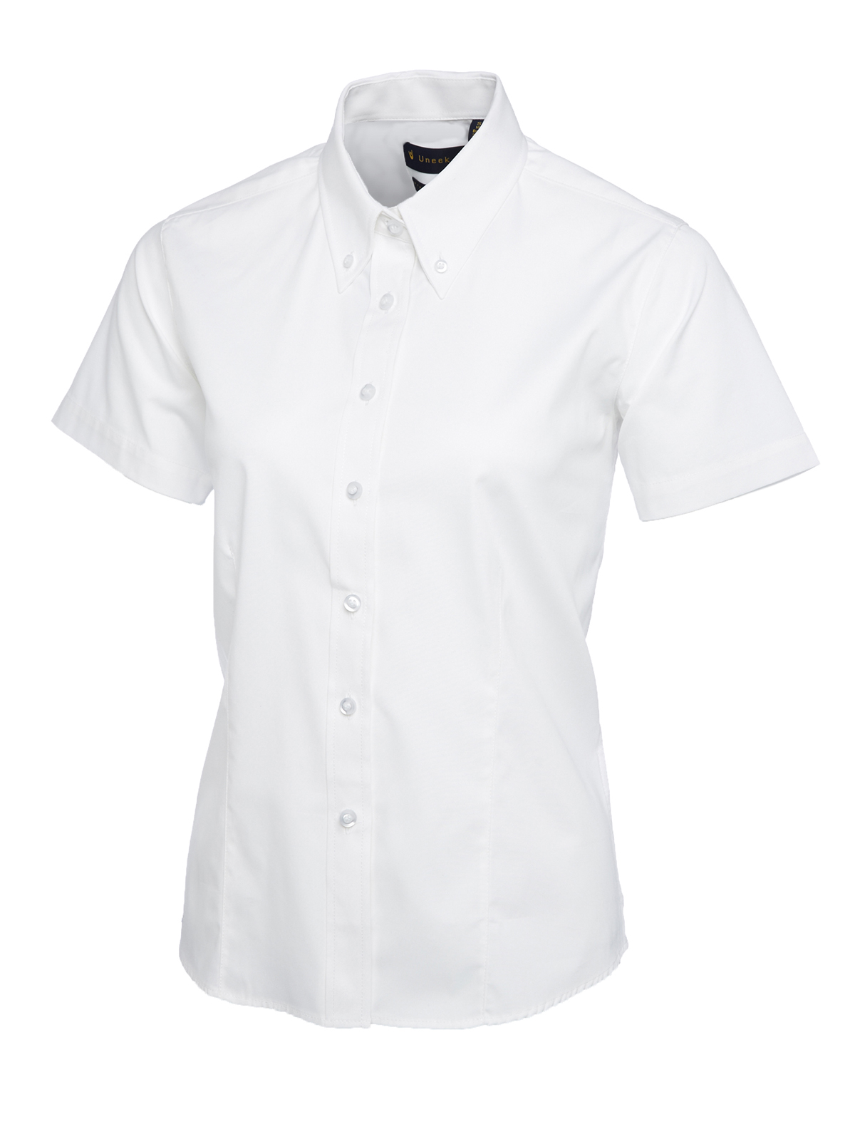 Ladies Pinpoint Oxford Half Sleeve Shirt - Image 8