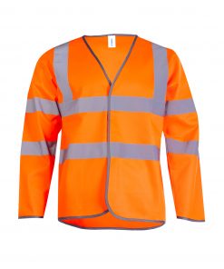 Alternative view of Long Sleeve Hi Vis Safety Waistcoat