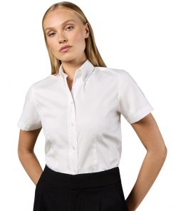 Alternative view of Women's Corporate Oxford Blouse Short-Sleeved (Tailored Fit)