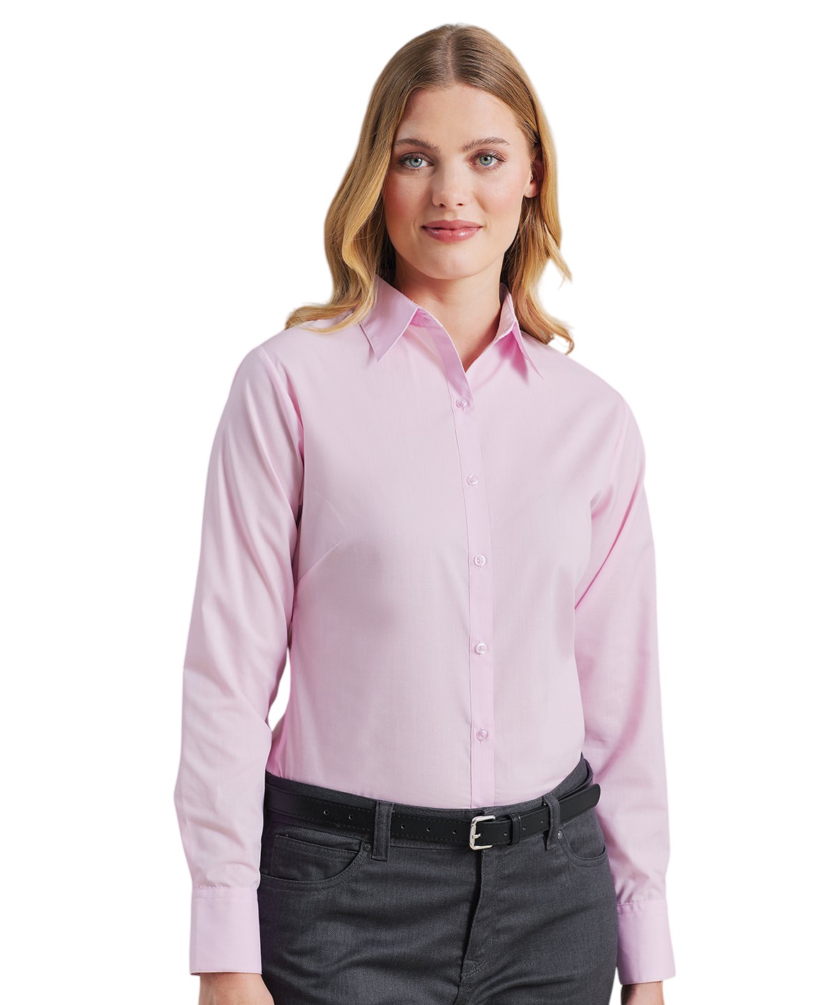 Premier Women's Poplin Long Sleeve Blouse - Image 2