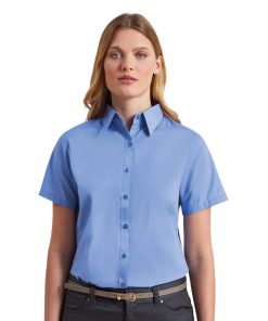 Alternative view of Premier Women's Short Sleeve Poplin Blouse