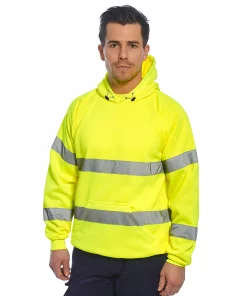 Alternative view of Hi-Vis Hooded Sweatshirt (B304)