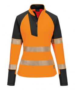 Alternative view of Women's PW3 Hi-Vis ¼-Zip Sweatshirt (T173)
