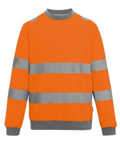 Hi-Vis Professional Contrast Crew Neck Sweatshirt