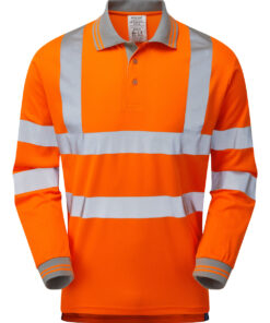 PULSAR® Long Sleeve Polo Shirt - Recycled Content