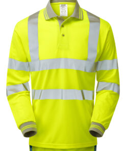 Alternative view of PULSAR® Long Sleeve Polo Shirt - Recycled Content
