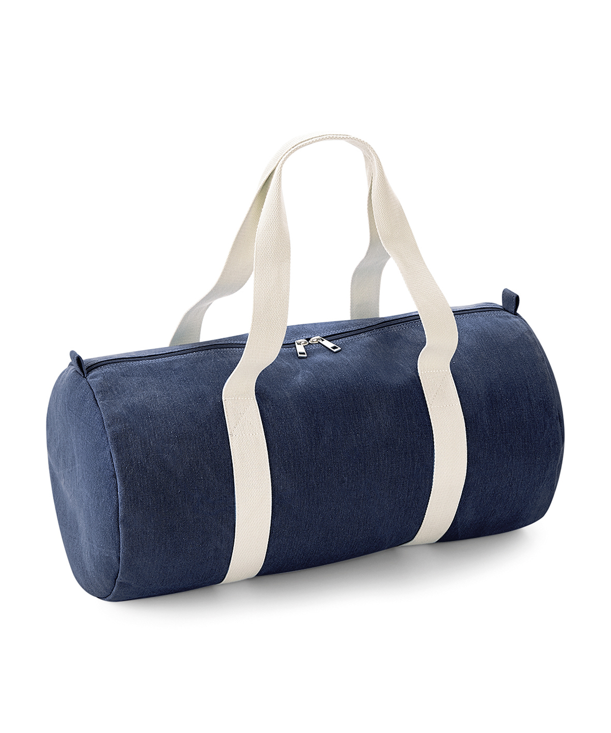 Denim Barrel Bag - Image 2