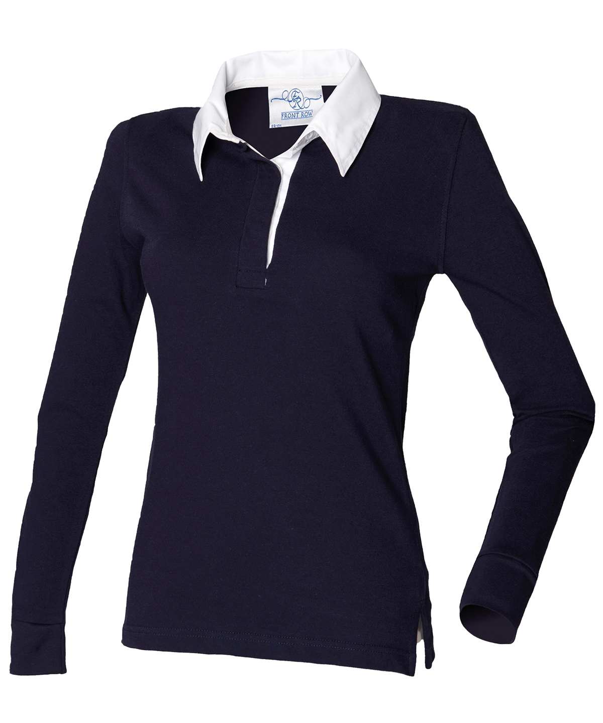 Women's Long Sleeve Plain Rugby Shirt - Image 3