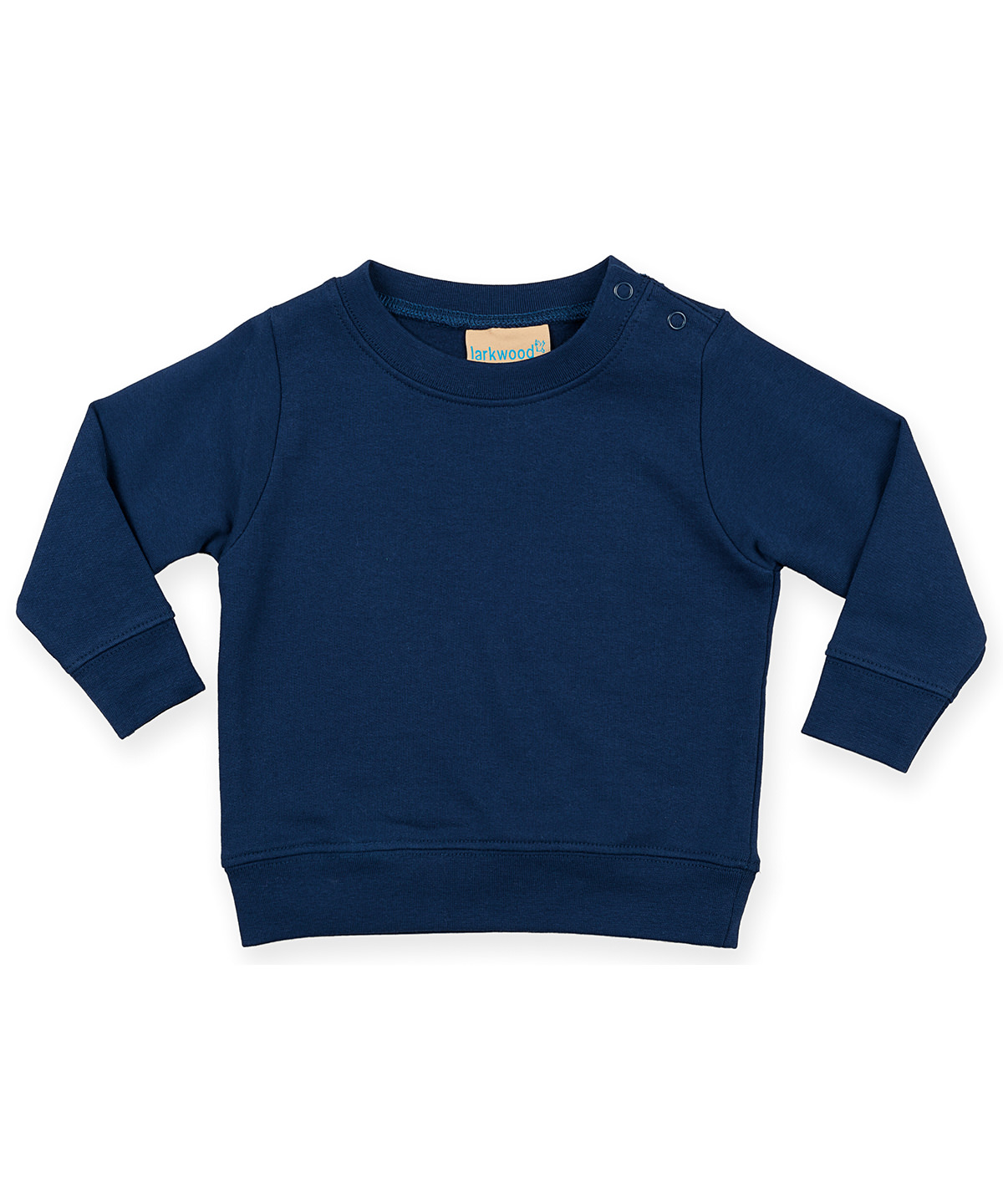 Crew Neck Sweatshirt With Shoulder Poppers - Image 3