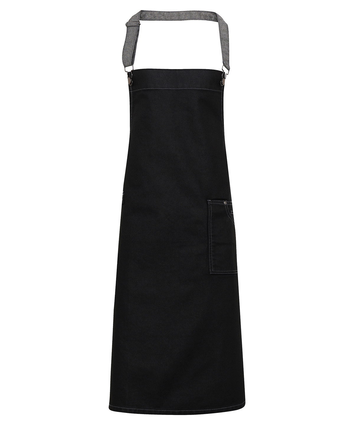 Premier District Waxed-Look Denim Bib Apron - Image 2