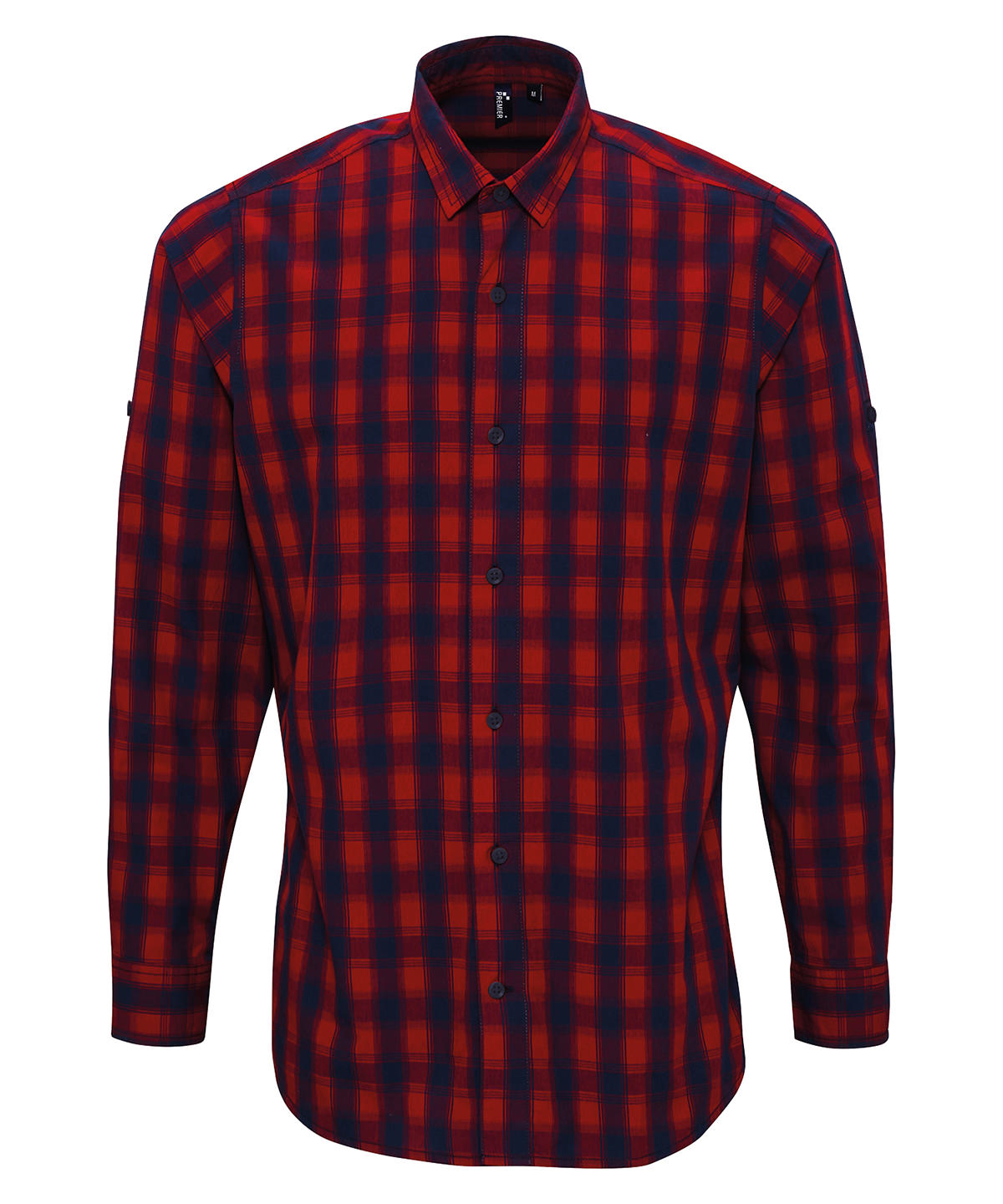 Premier Mulligan Check Cotton Long Sleeve Shirt - Image 3