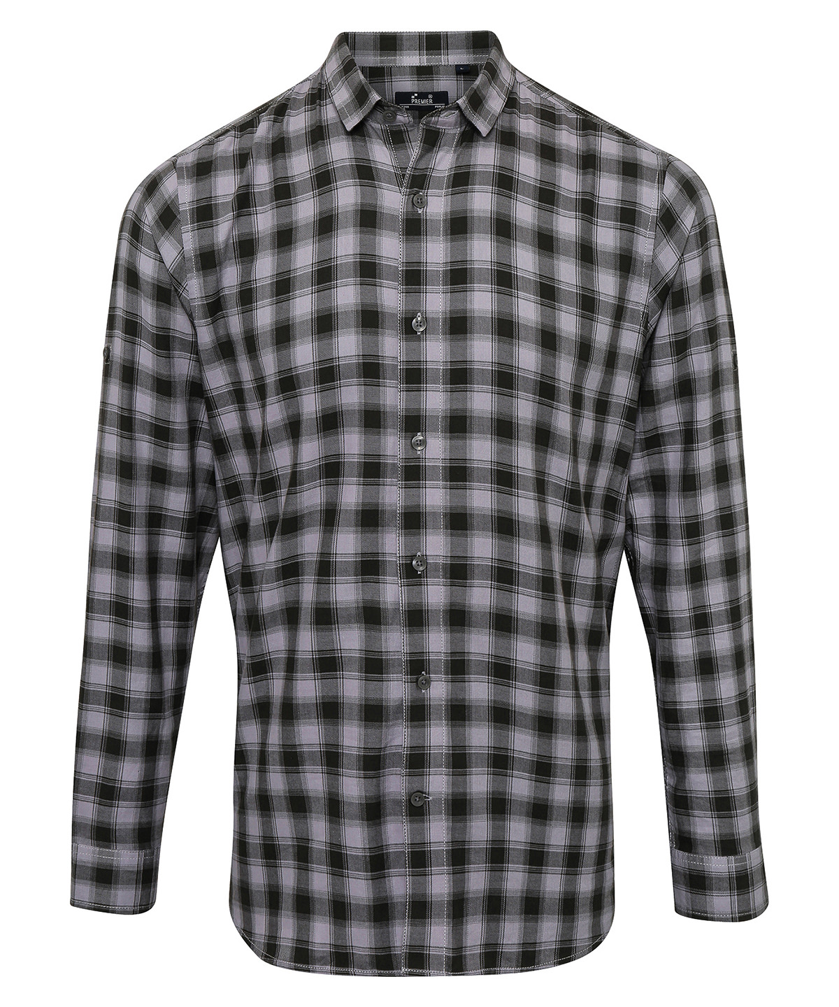 Premier Mulligan Check Cotton Long Sleeve Shirt - Image 4