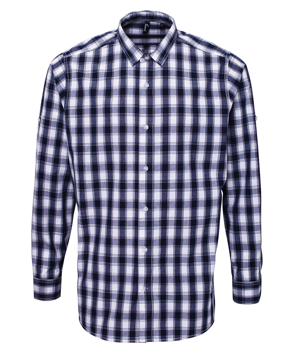 Premier Mulligan Check Cotton Long Sleeve Shirt - Image 5