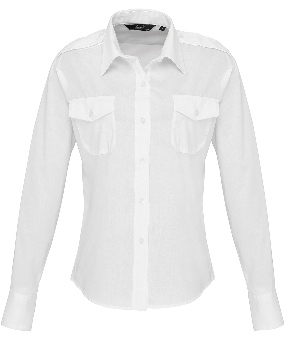 Premier Women's Long Sleeve Pilot Shirt - Image 2