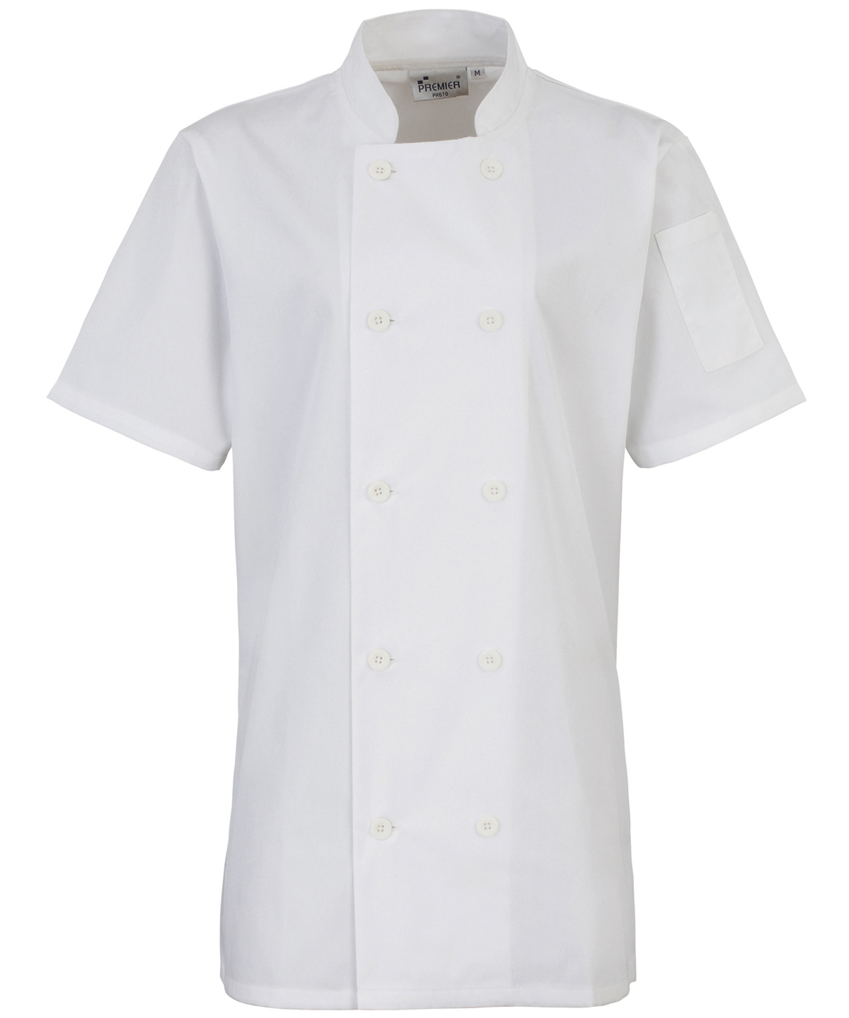 Premier Women's Short Sleeve Chef's Jacket - Image 2
