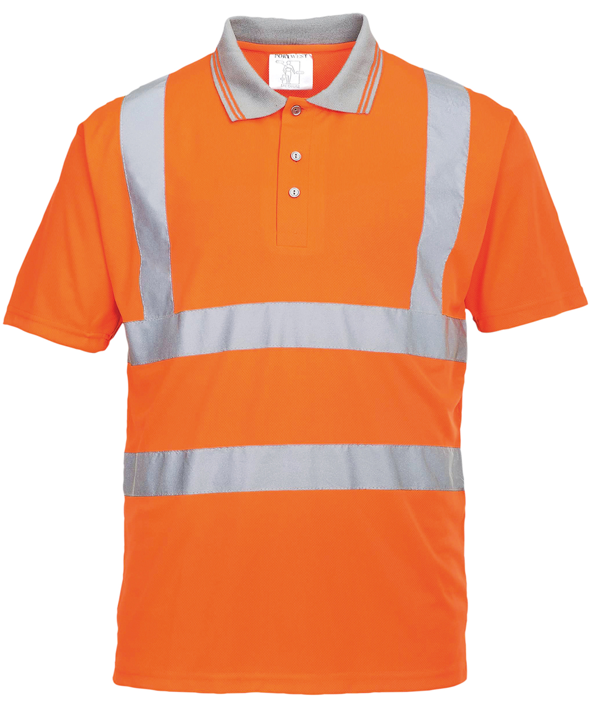 Hi-Vis Short Sleeved Polo (S477/Rt22) - Image 2