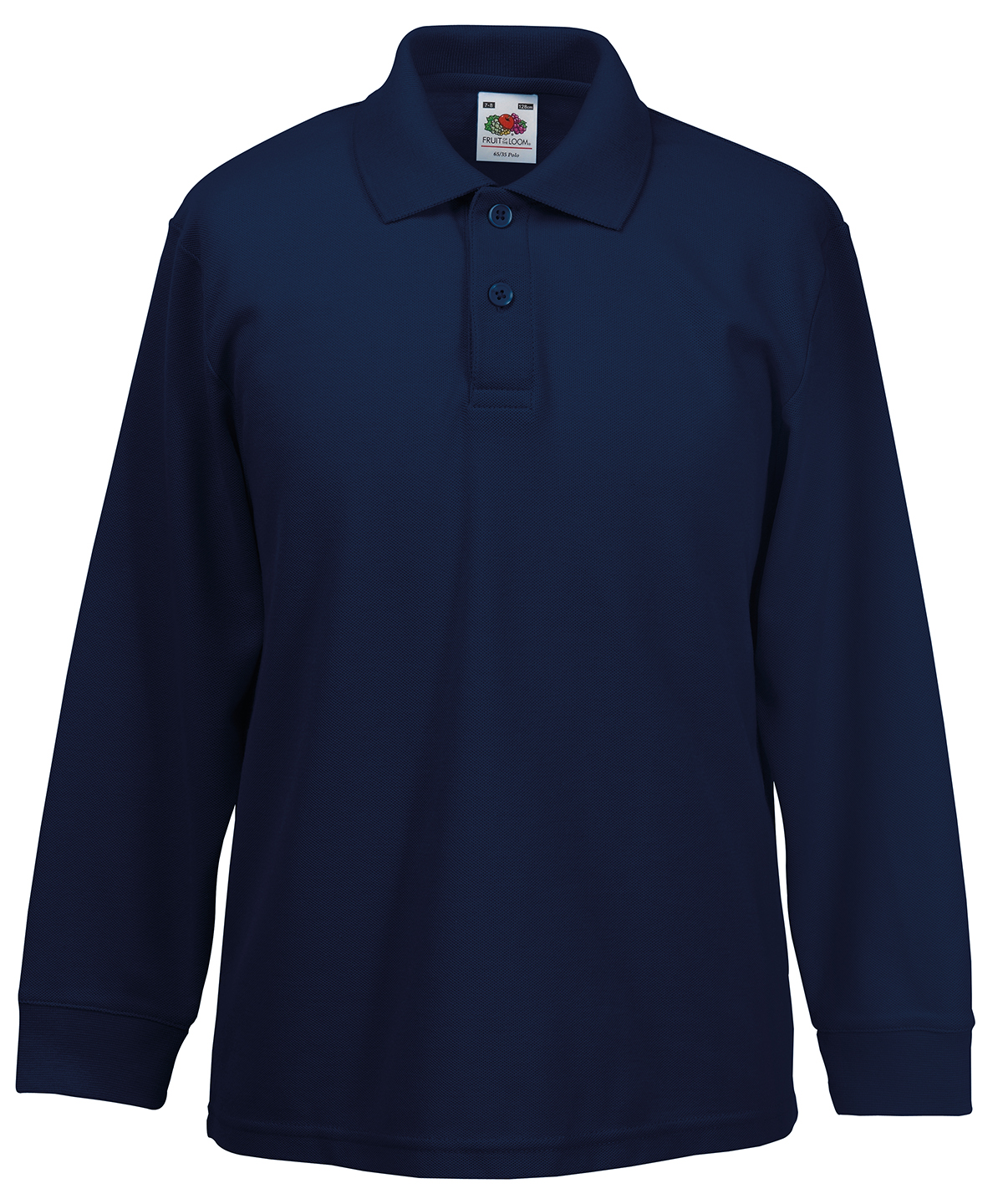Kids Long Sleeve 65/35 Polo - Image 2