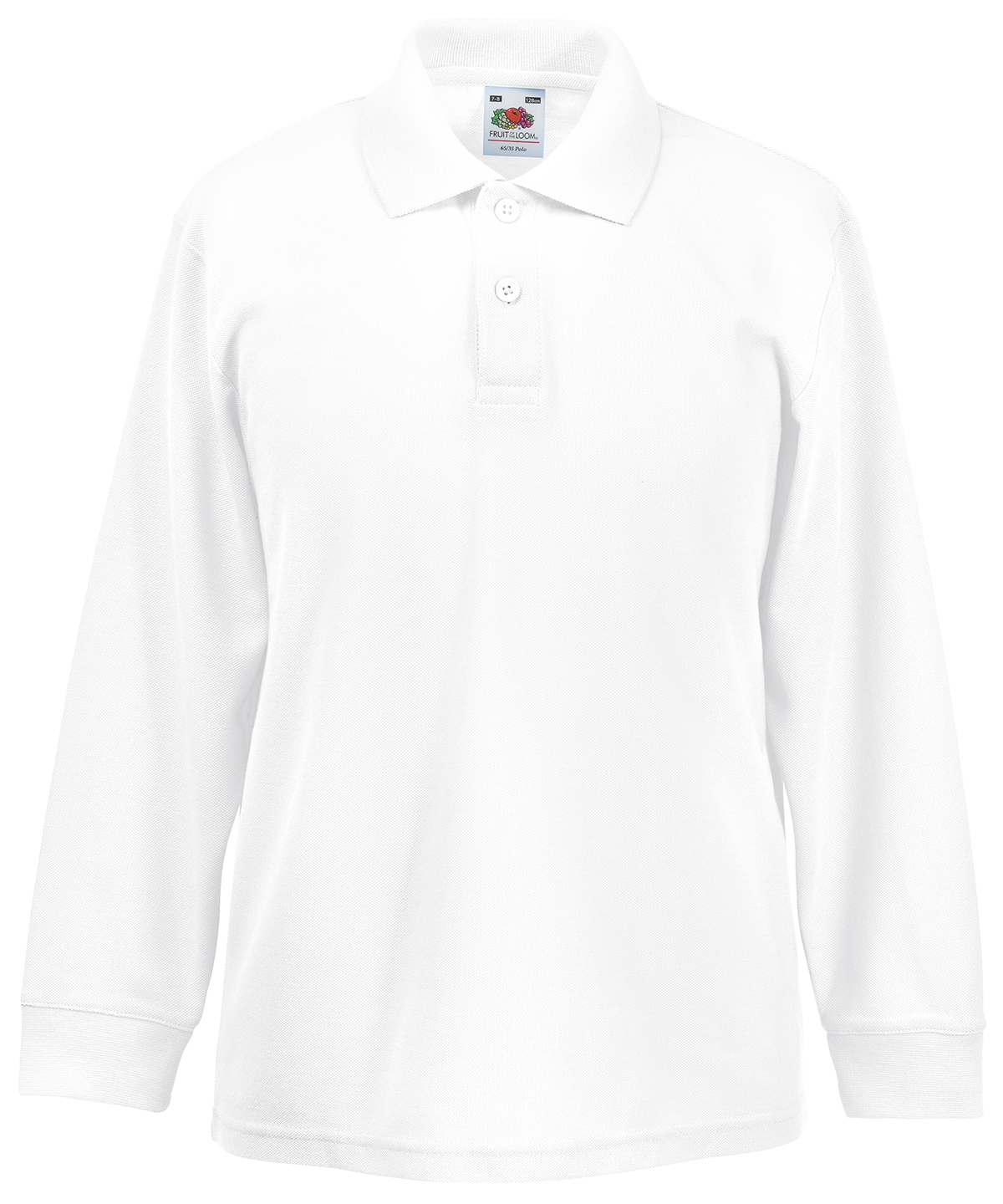 Kids Long Sleeve 65/35 Polo - Image 4
