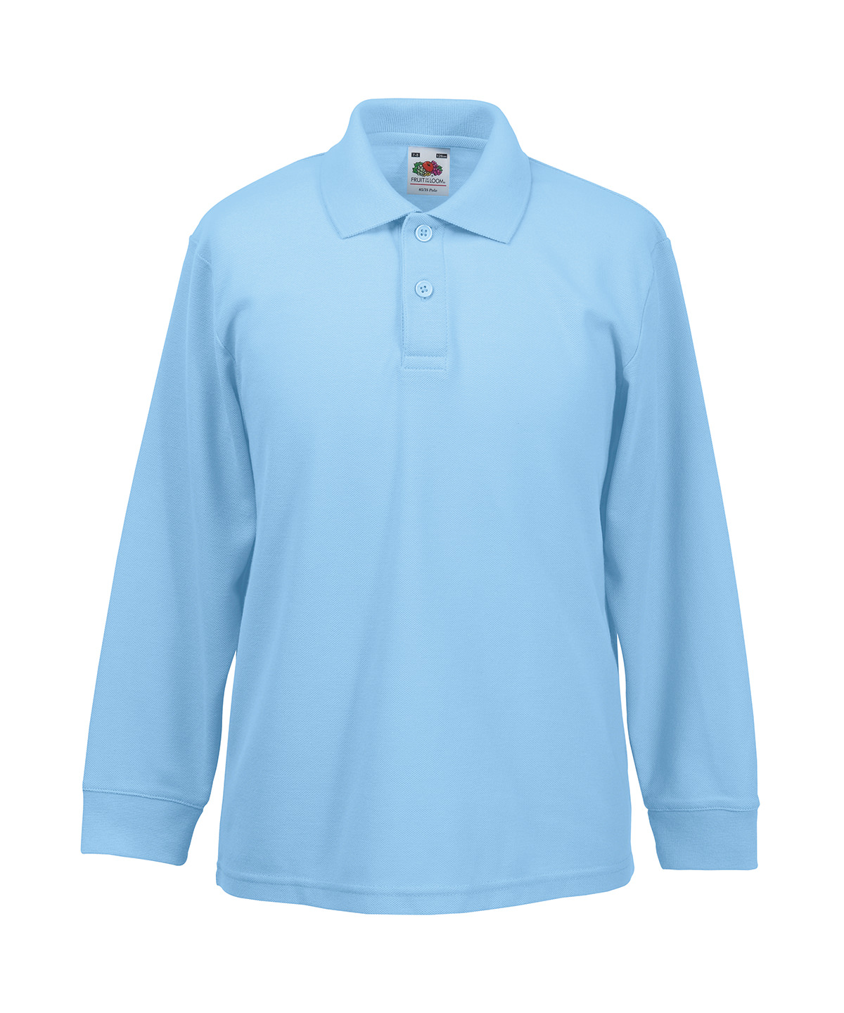 Kids Long Sleeve 65/35 Polo - Image 3