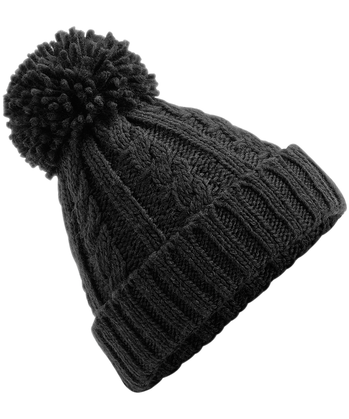 Cable Knit Melange Beanie - Image 2