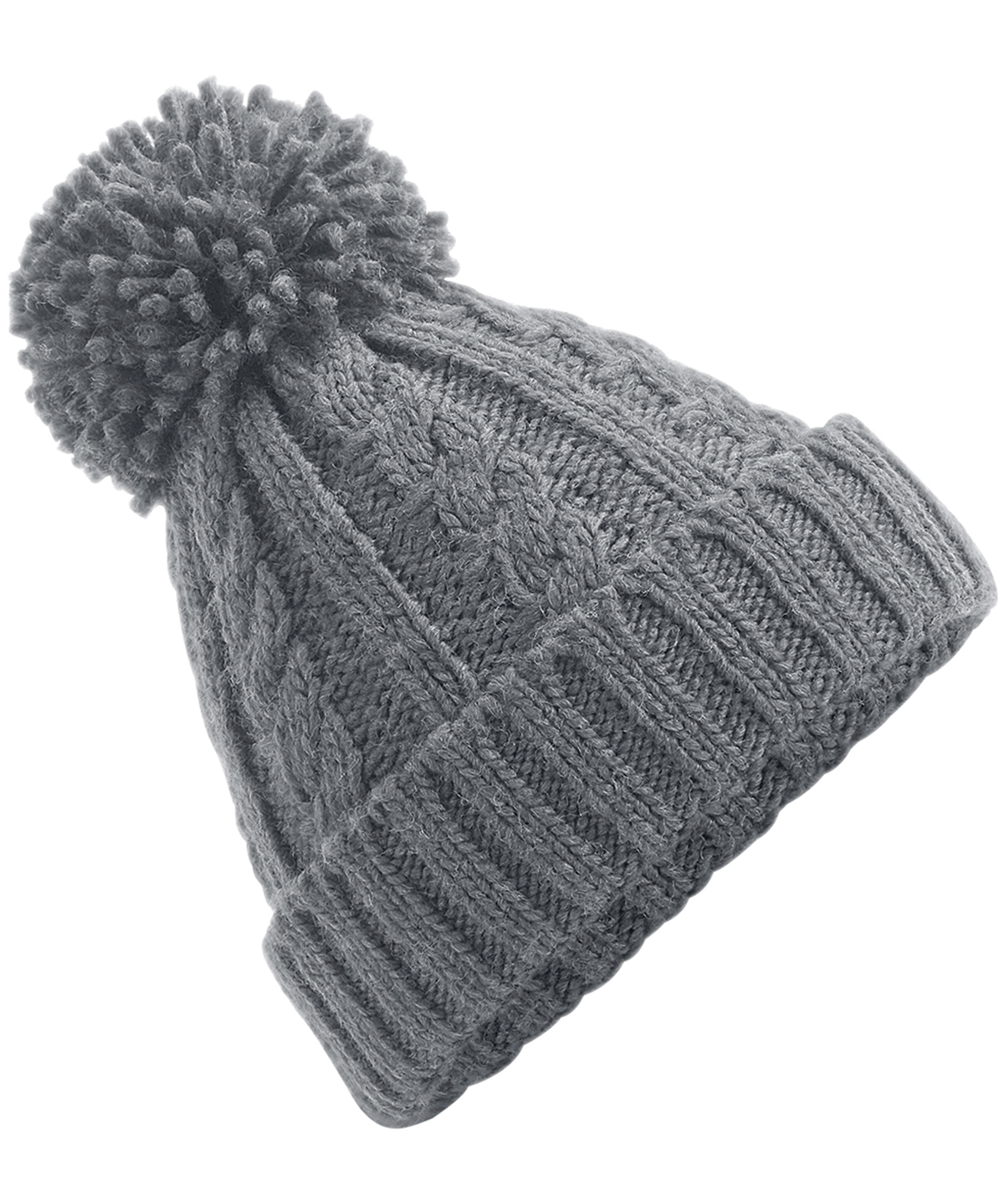 Cable Knit Melange Beanie - Image 3