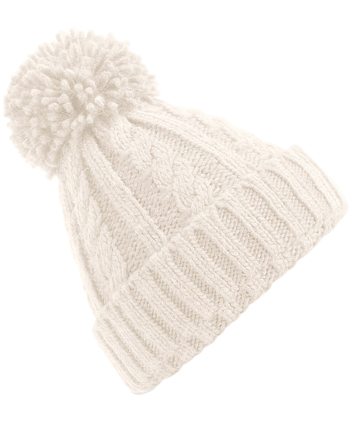 Cable Knit Melange Beanie - Image 5