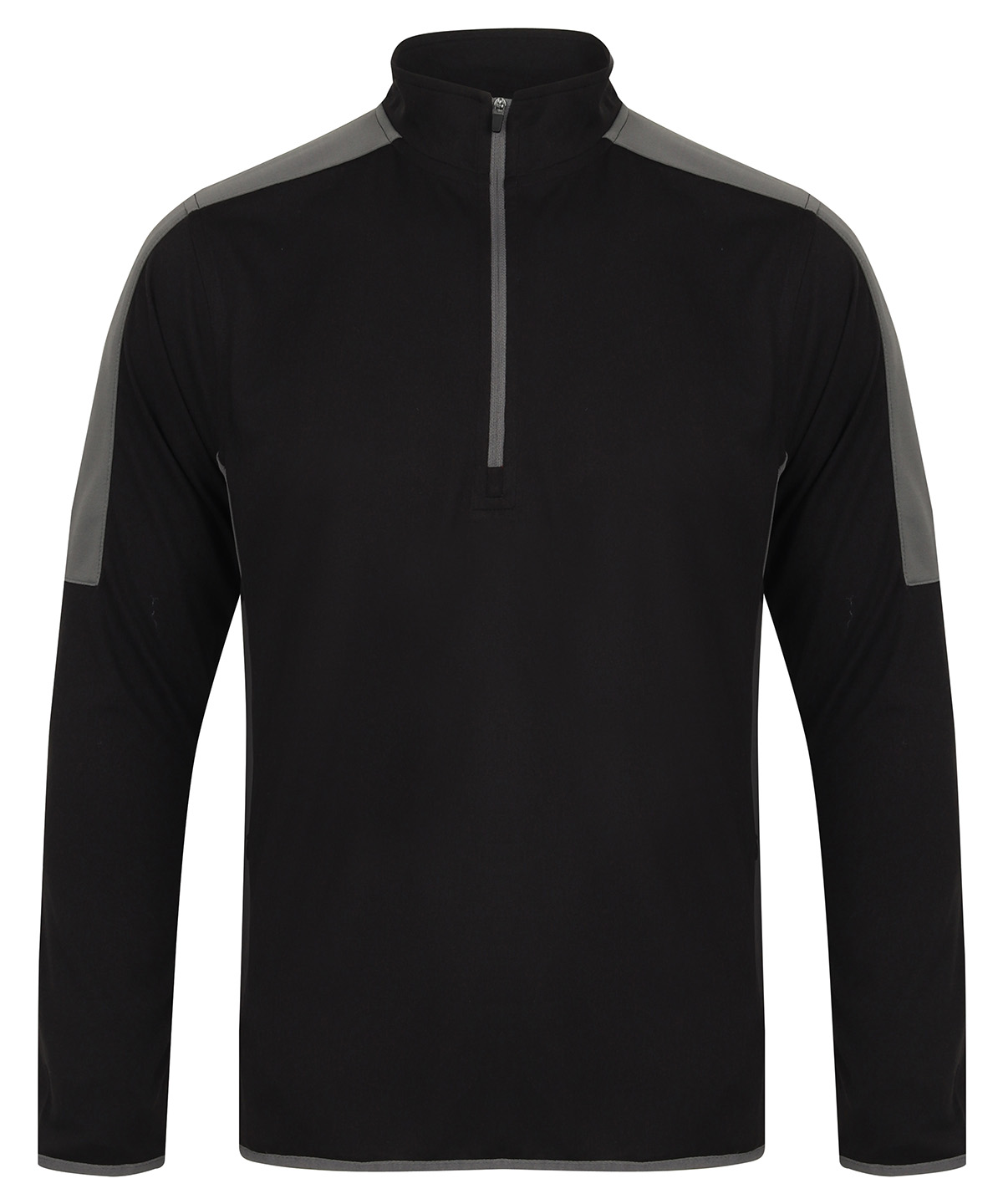 ¼ Zip Mid-Layer With Contrast Panelling - Image 2
