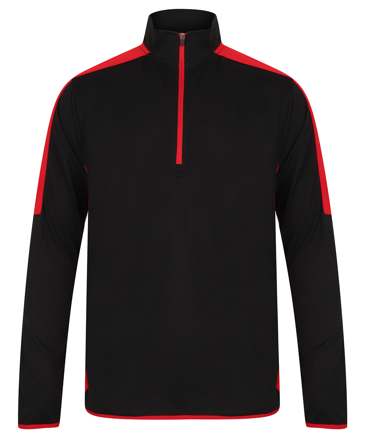 ¼ Zip Mid-Layer With Contrast Panelling - Image 3