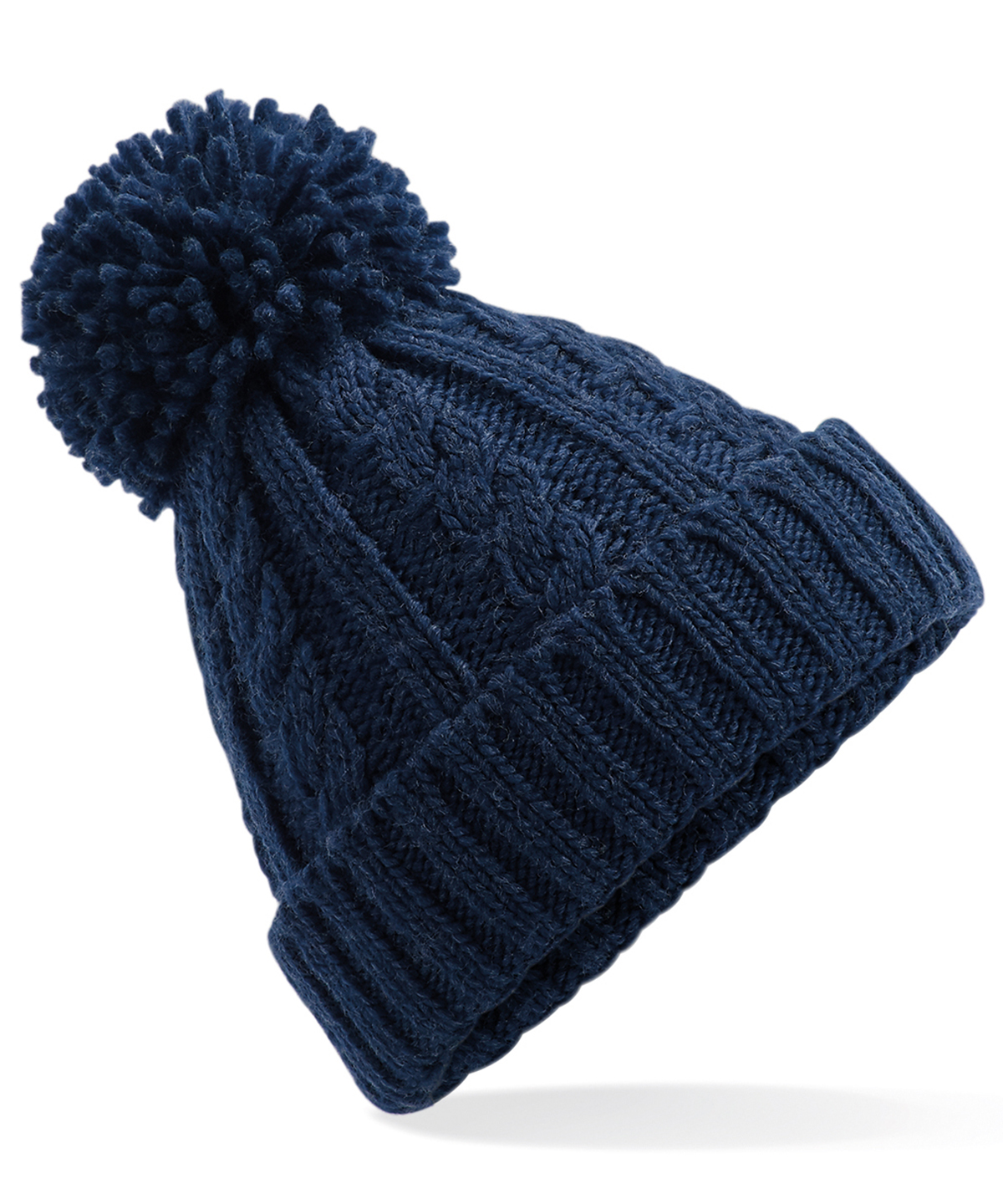 Cable Knit Melange Beanie - Image 4