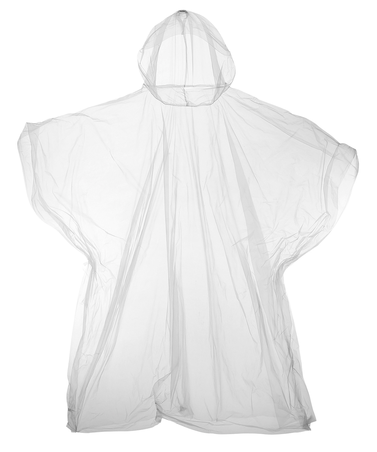 Kids Emergency Hooded Plastic Poncho - Image 2