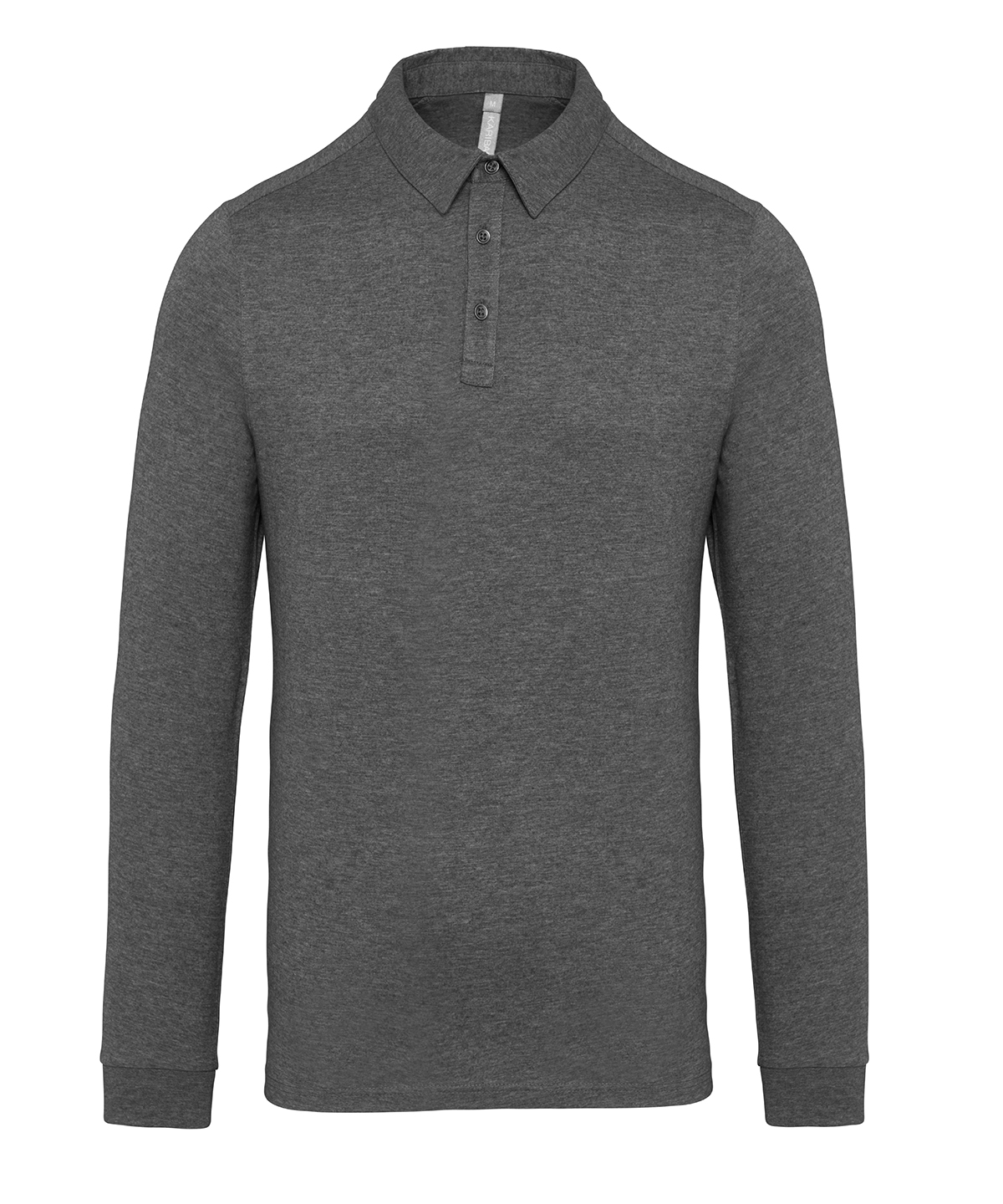 Jersey Knit Long Sleeve Polo Shirt - Image 3